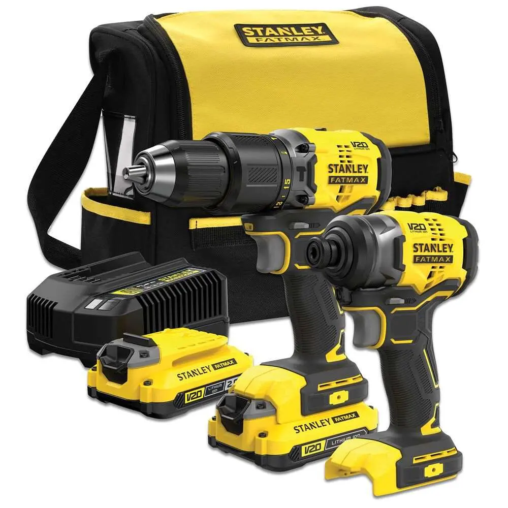 Aku kombinovaná sada 18V Stanley FatMax V20, 2x 2,0Ah SFMCK461D2S