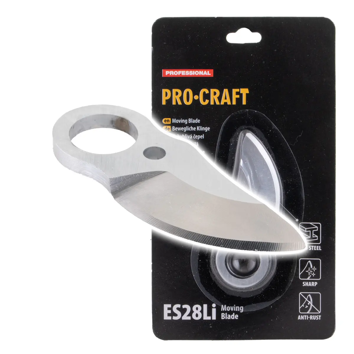 Náhradní horní nůž na Aku nůžky Procraft ES28Li | ES28Li Moving Blade ES28Li Moving Blade