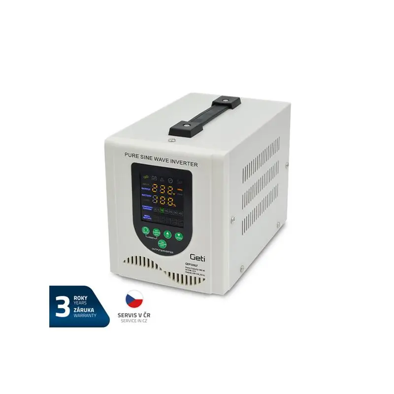 Zdroj záložní GETI GEP500LF sinus 500W (800VA) 04230667