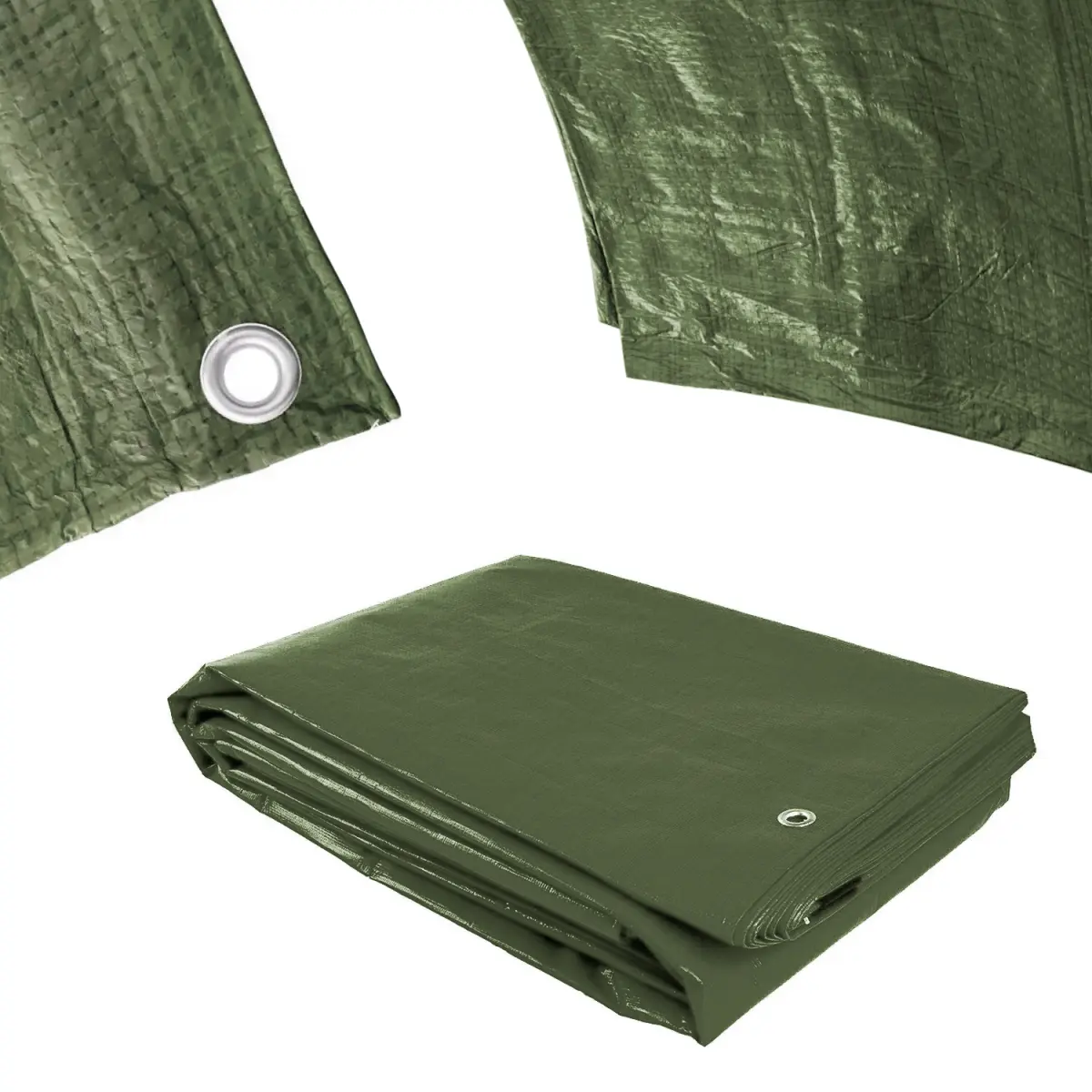 Plachta Procraft GT5x6 120g/m2 nepromokavá s oky 5x6 m zelená | GT5x6 GT5x6