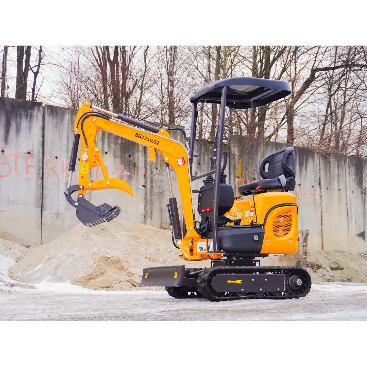 Minibagr Baugarden BG1210.02 Kubota, lžíce 400mm, přidržovací palec 8001BG121002KU