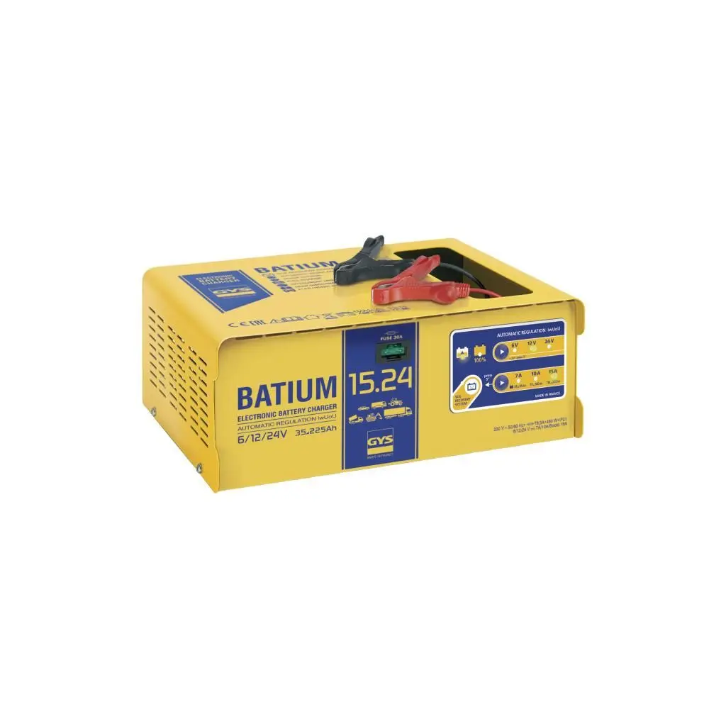 Automatická nabíječka autobaterií GYS BATIUM 15/24, pro 6/12/24V 024526