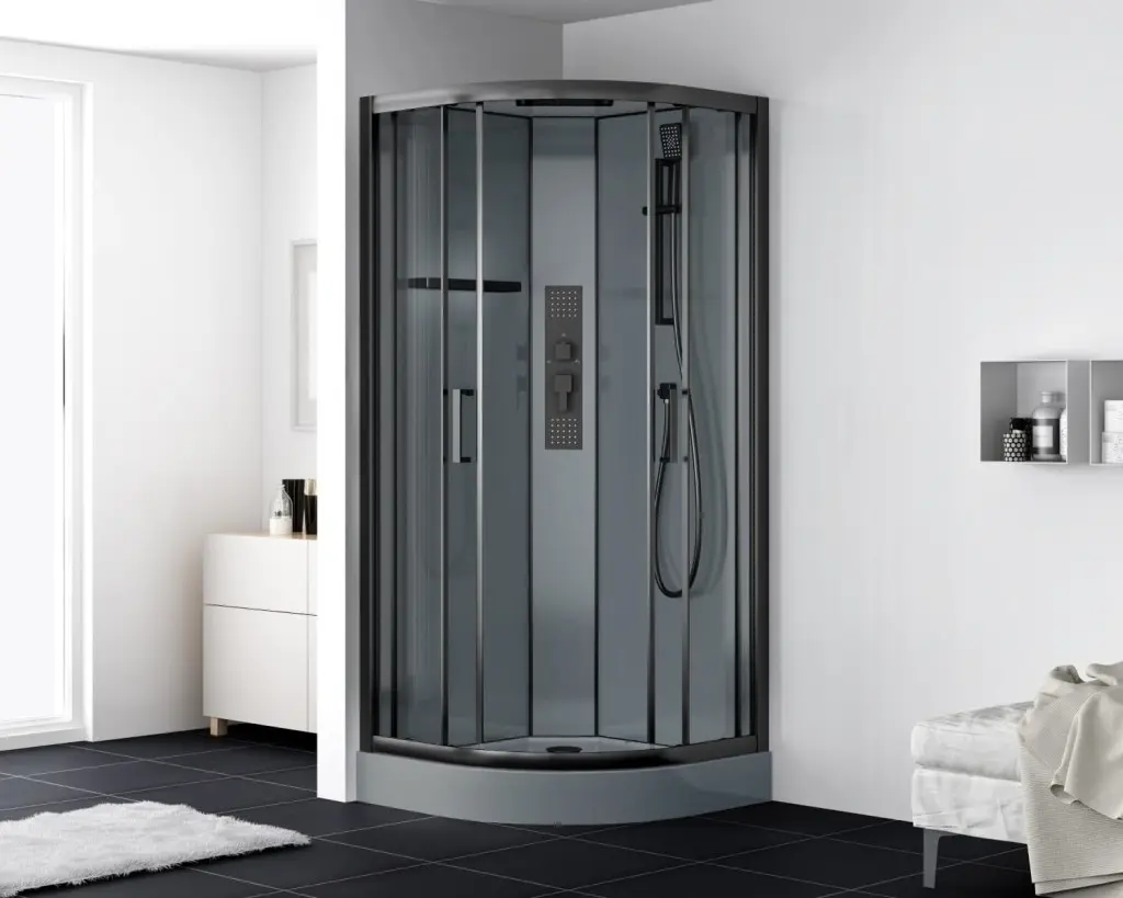 Sprchový box čtvrtkruh 90x90 cm SAT SATBOXS90CT SATBOXS90CT