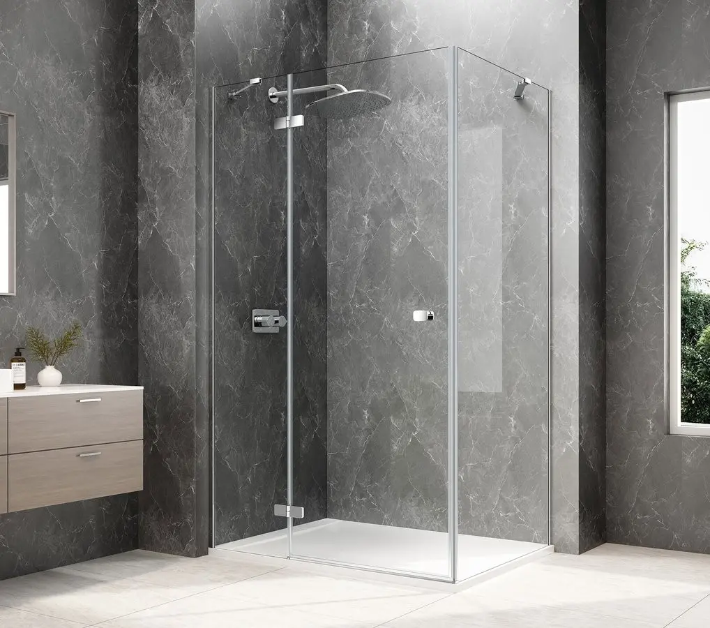 POLYSAN GLOBE CHROME obdélníkový sprchový kout 1200x800, čiré sklo, levé GB1012-3215LC