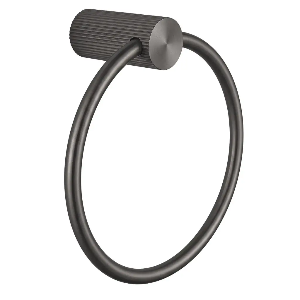 Koupelnový věšák REA SOLO RING 64106, titan kartáčovaný