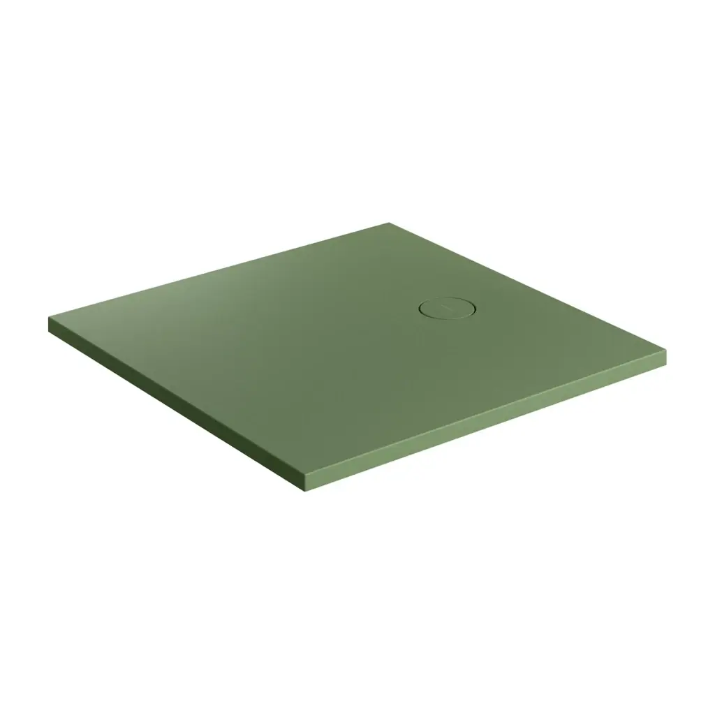 OMNIRES AQUAROCK kompozitní sprchová vanička protiskluzová, 80 x 80 cm, olive mat AQUAROCK80-KOL