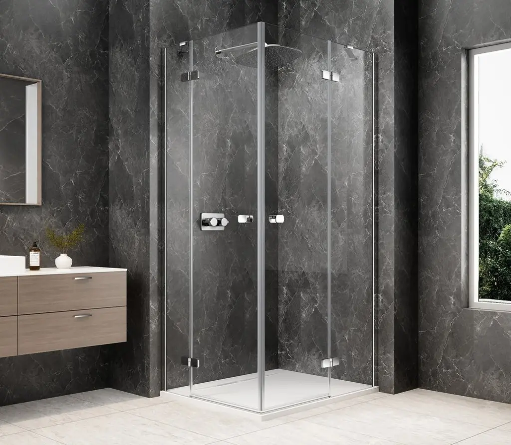 POLYSAN GLOBE CHROME obdélníkový sprchový kout 1000x800, rohový vstup, čiré sklo GB5080C