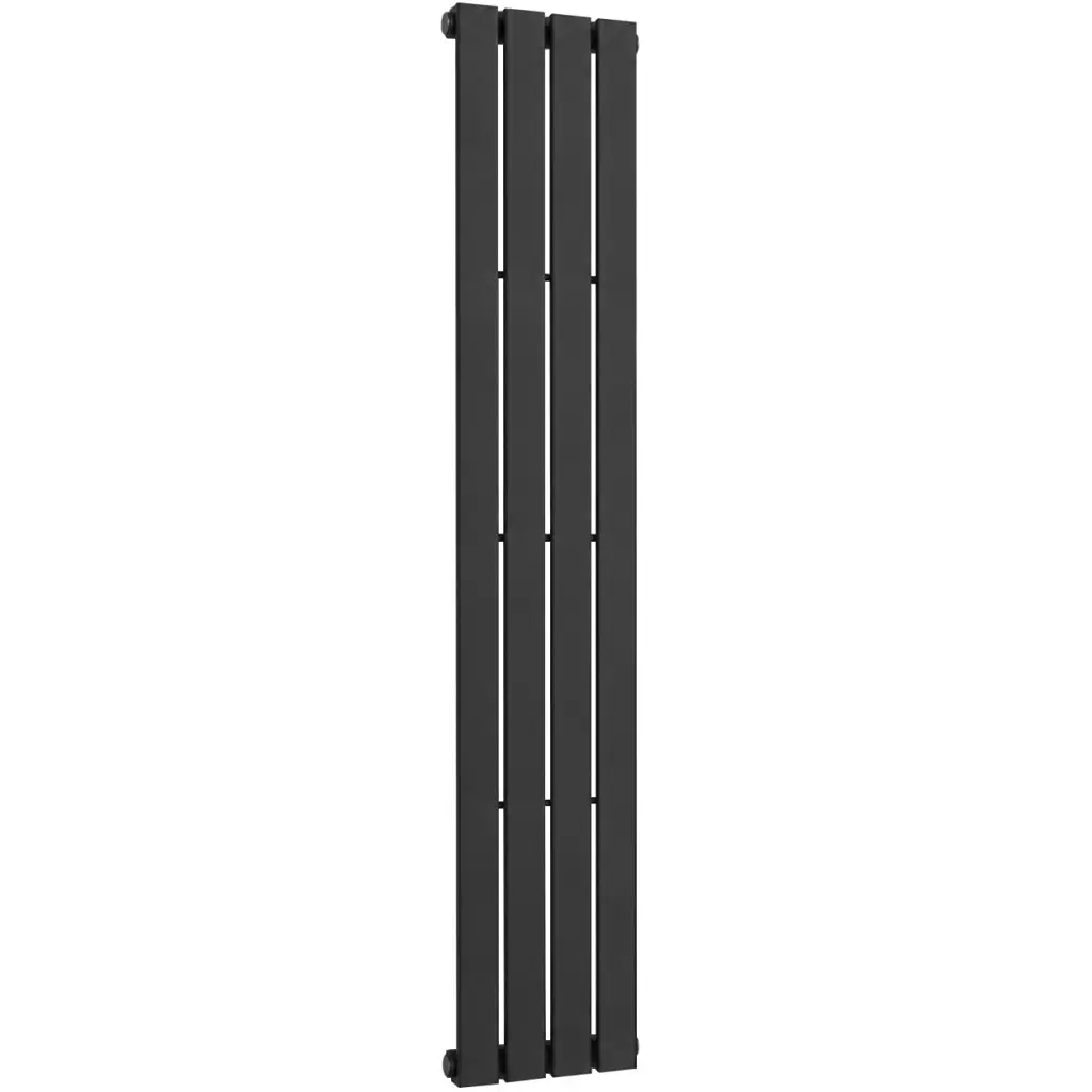 Koupelnový radiátor Arlen - boční připojení - 558 W - černá matná - 1800x300 mm