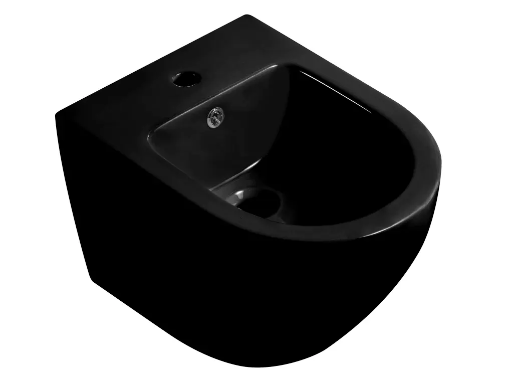 CERANO Bidet závěsný Cesso černá lesklá 49x36  CER-417398