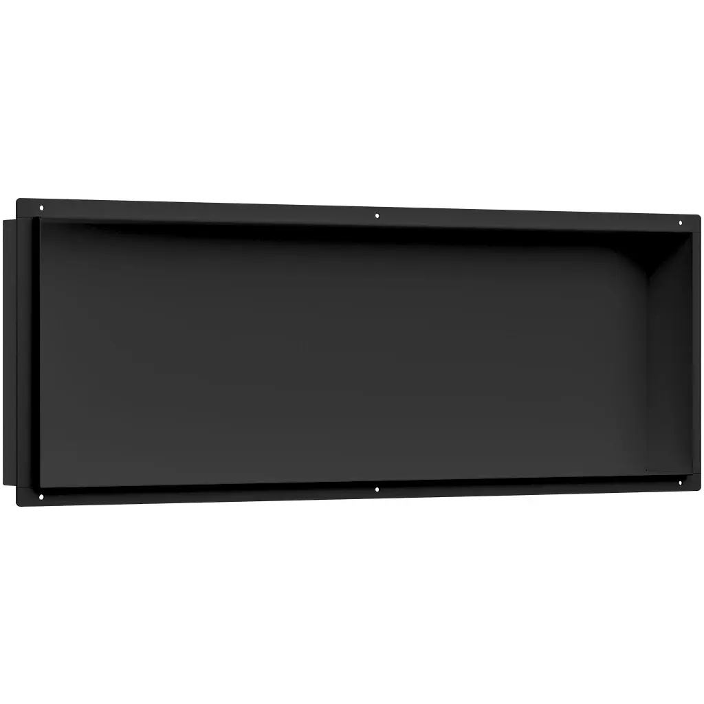 Zápustná polička/nika do obkladu - černá matná - 60x20x10 cm
