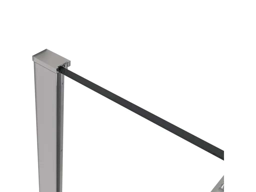 CERANO Profil pro sprchové zástěny Walk-in Onyx 8 mm chrom 15 mm CER-423409