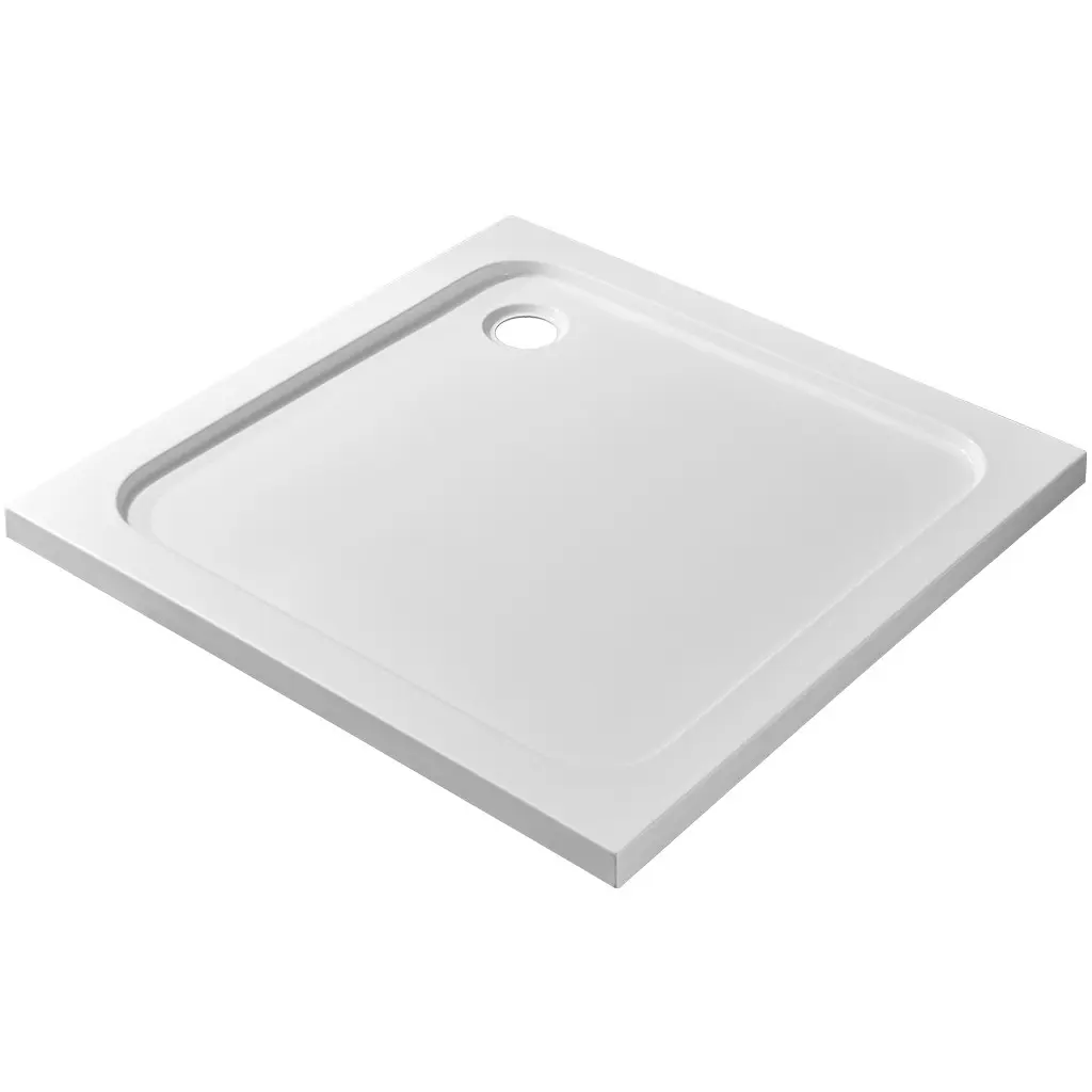 CERANO Sprchová vanička čtvercová Soto akrylát bílá lesklá 90x90x5  CER-425542