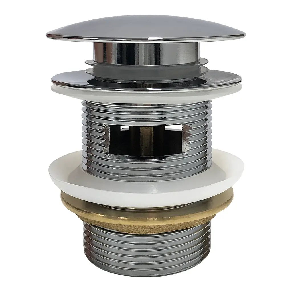 CERANO Vanová výpusť click-clack s přepadem 6/4 " chrom CER-429151