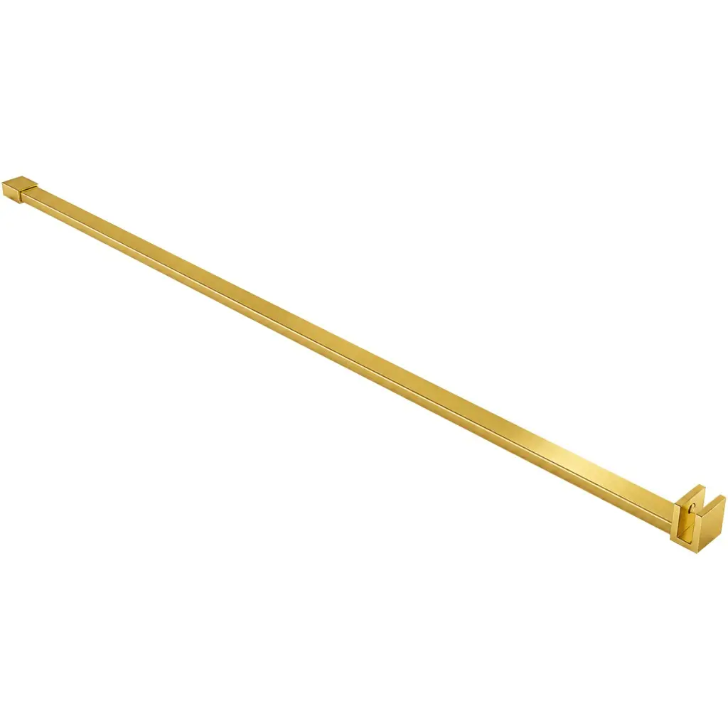 Sprchová vzpěra Onyx - hranatá- vodorovná - zlatá - 150 cm
