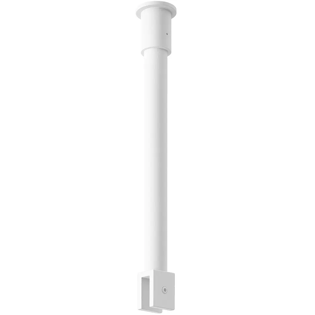 Sprchová vzpěra Onyx - kulatá - vertikální do stropu - bílá - 40 cm