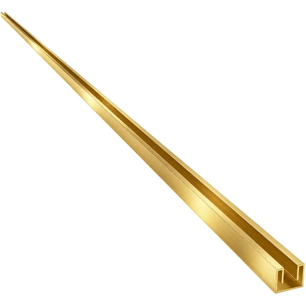 CERANO Stěnový zápustný profil pro sprchové zástěny Walk-in 8 mm zlatá 200  CER-476831