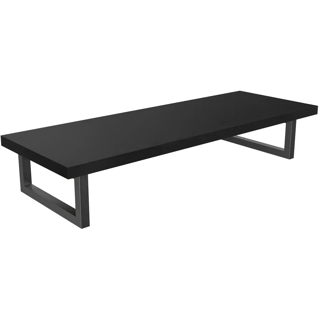 Deska pod umyvadlo Navira Pro + 2 konzole pod desku - černá matná - 80x3,6x46 cm - 606033