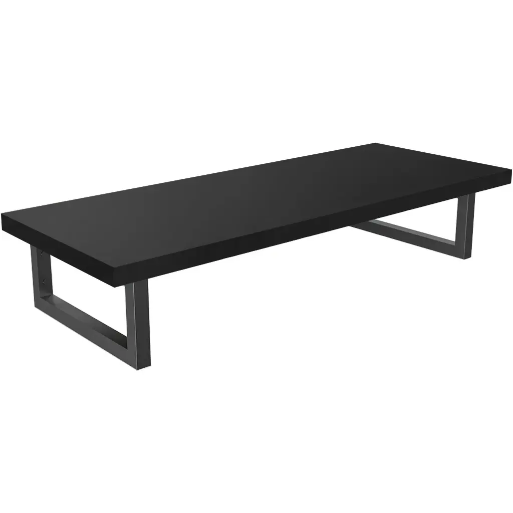 Deska pod umyvadlo Navira Pro + podpěrná konzole - černá matná - 70x46x3,6 cm - 6061202