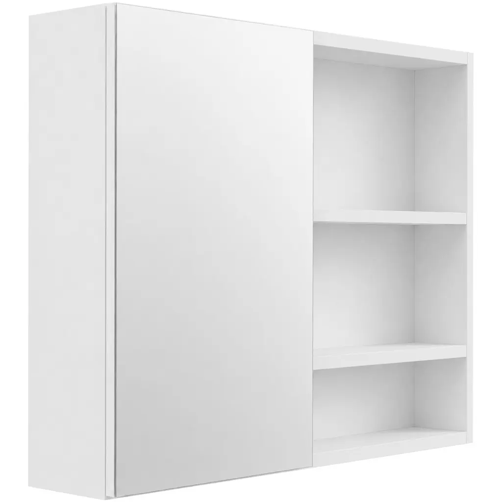 CERANO Koupelnová zrcadlová skříňka Orea bílá matná 80x65x15  CER-661921