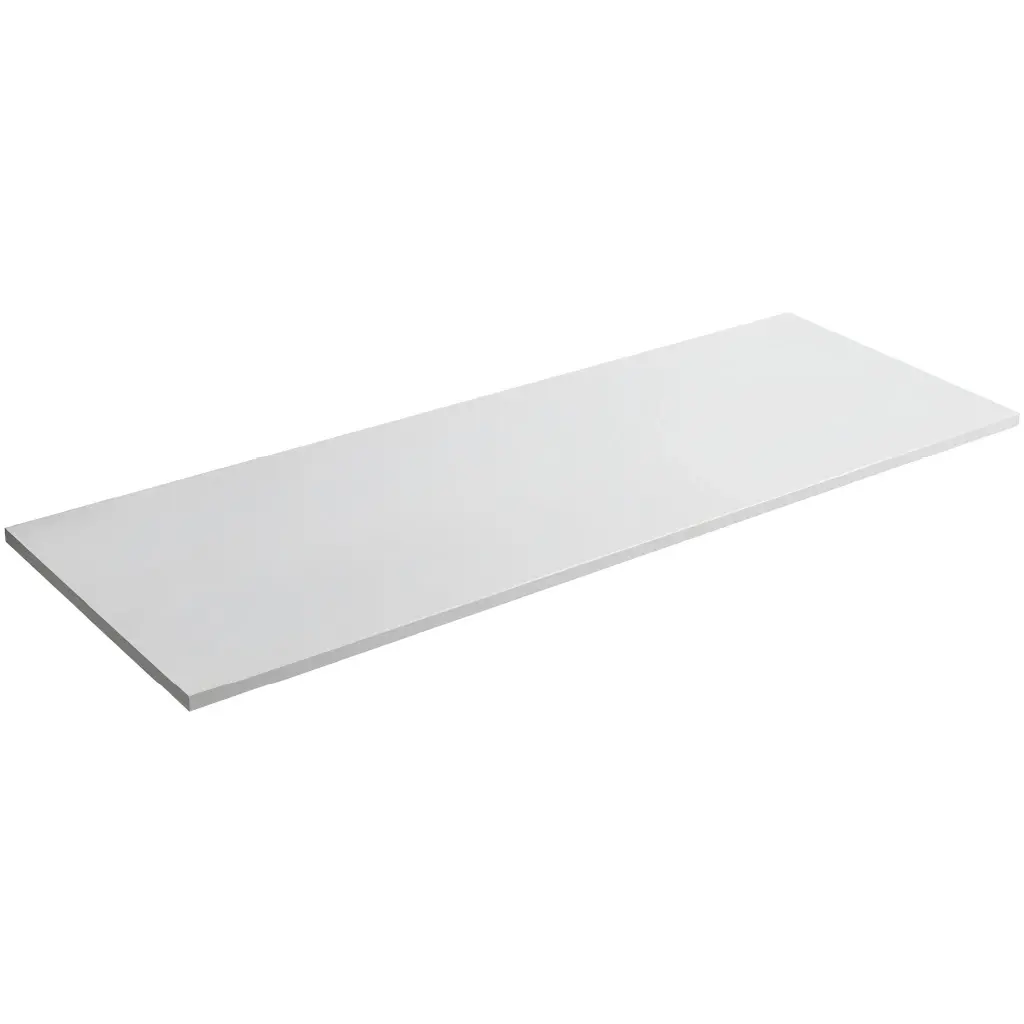Koupelnová deska z lit. mramoru Elanys - bílá matná - 120x1,2x46 cm