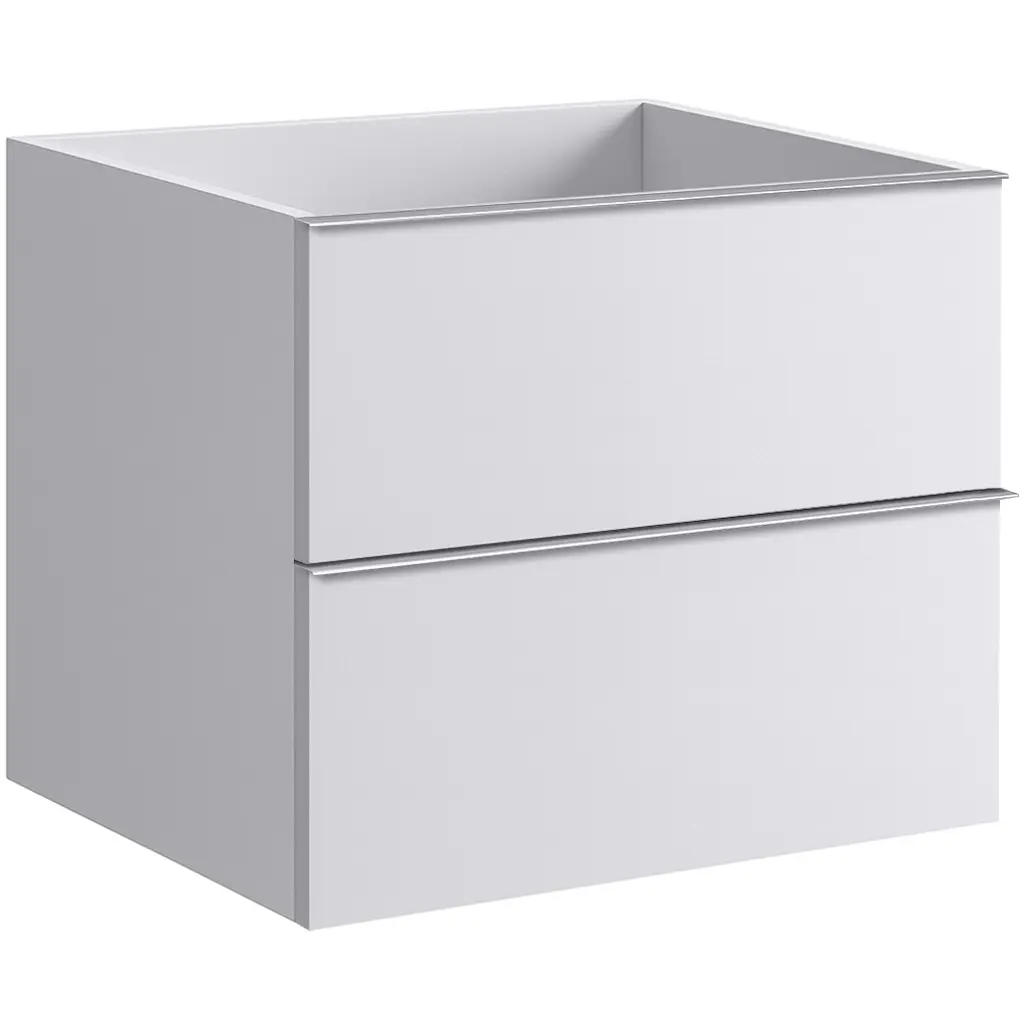 CERANO Koupelnová skříňka pod umyvadlo s úchytkou Velora bílá matná, chromová úchytka 69x53x46,5 CER-665005