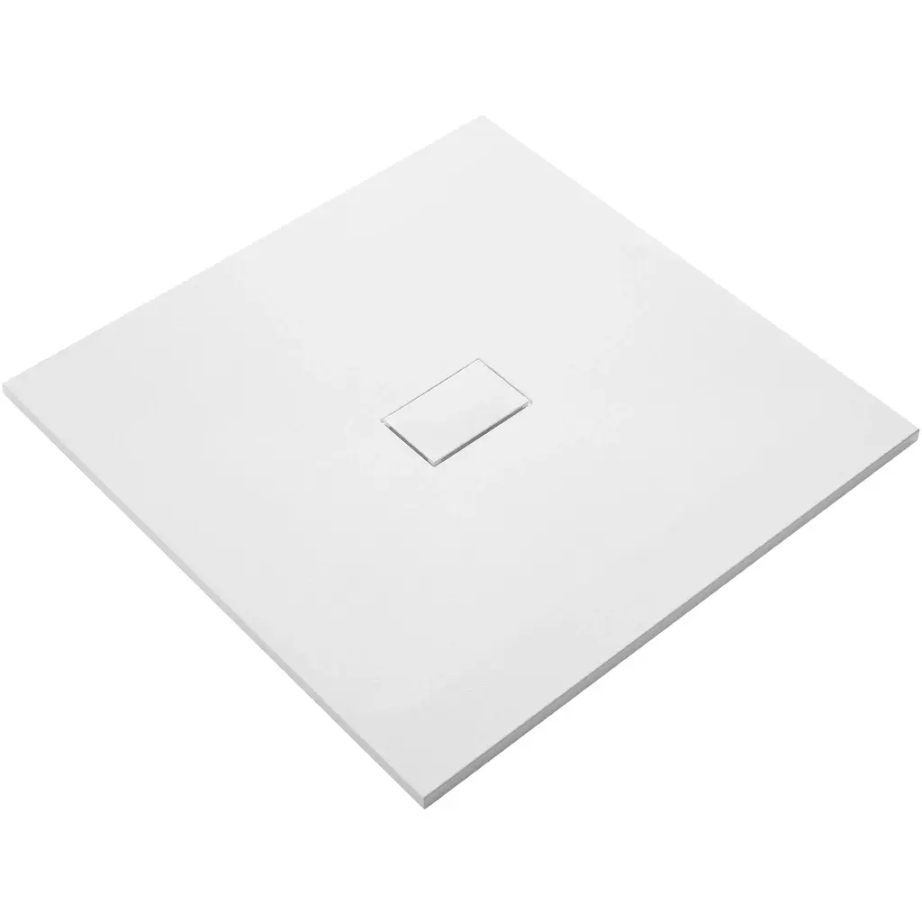 CERANO Sprchová vanička čtvercová FlexiCut SMC/minerální kompozit upravitelná bílá matná 100x100x3  CER-666055