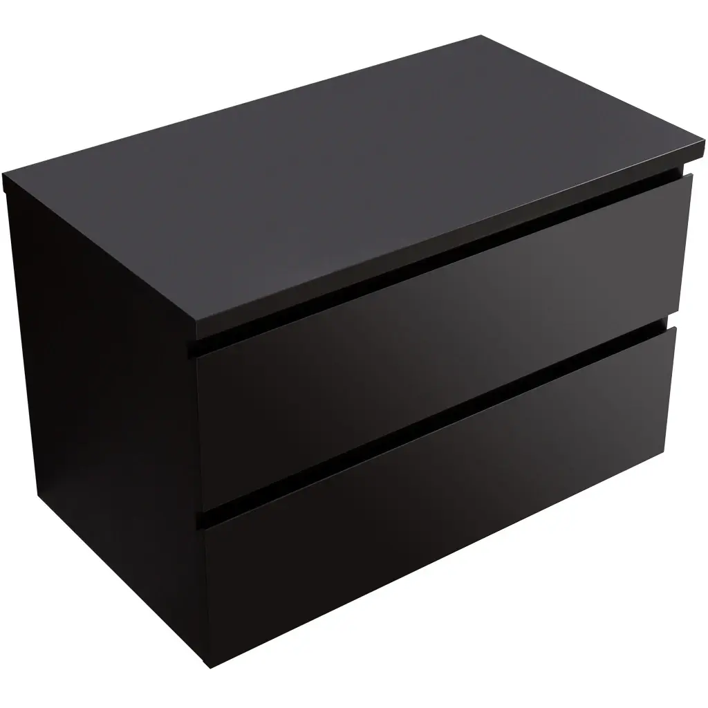 CERANO Koupelnová skříňka Carole + deska pod umyvadlo Navira Pro 36 mm černá matná 100x51,6x46 CER-668282