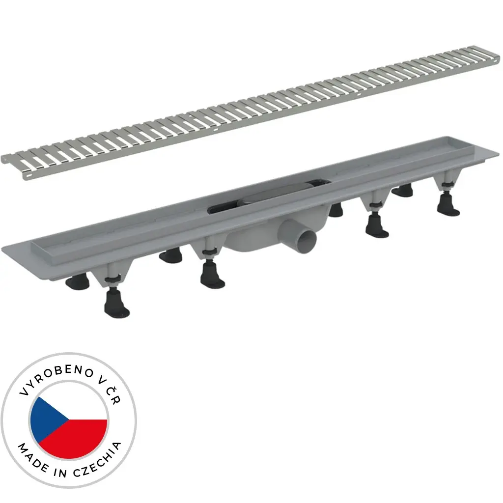 CERANO Sprchový odtokový žlab, sifon gravitační klapka plast DN50 nerez 92 CER-676591