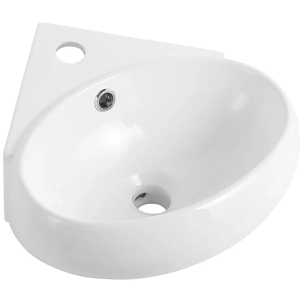 CERANO Umývátko keramické nástěnné, rohové Livia bílá lesklá 41x39,5  CER-680347
