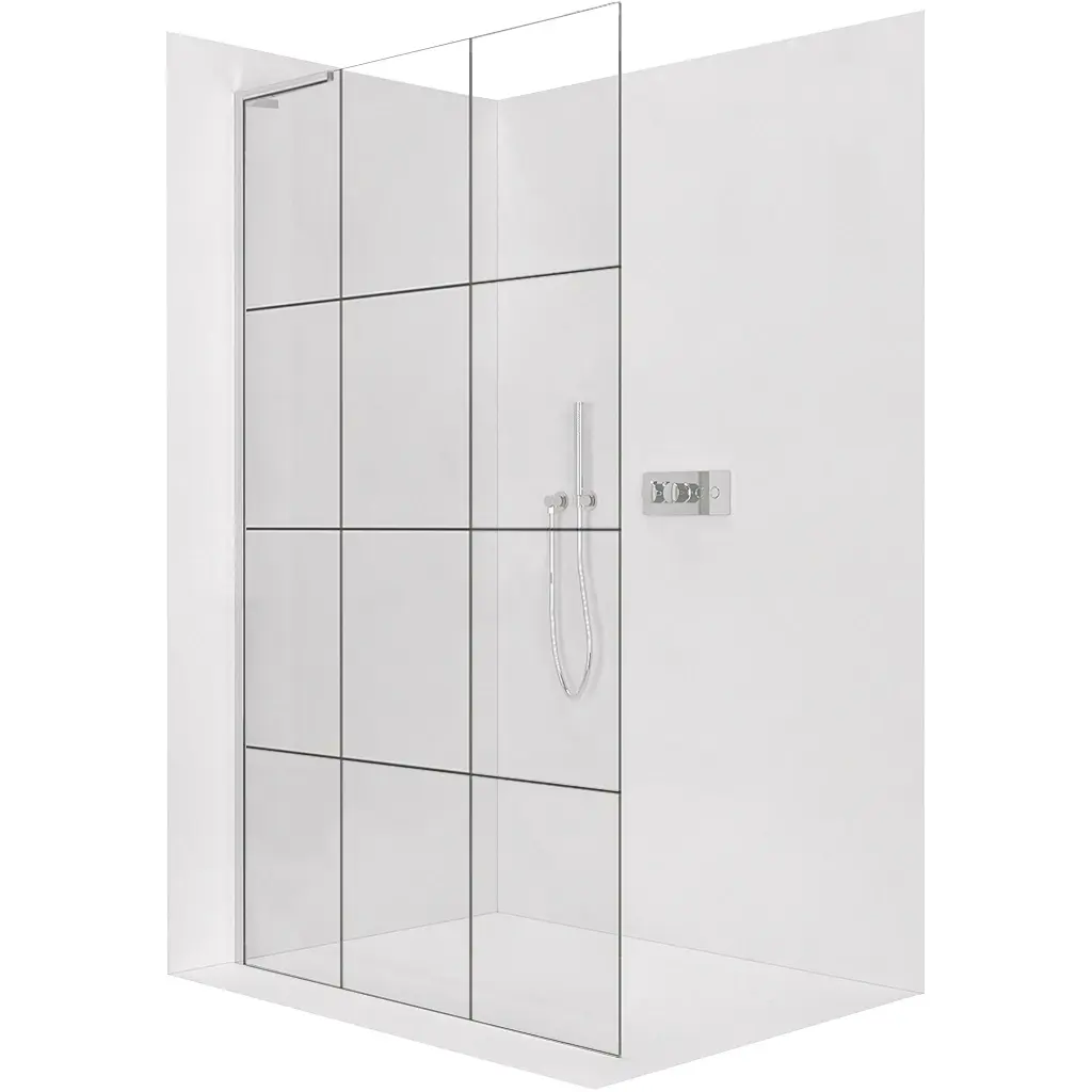 CERANO Sprchová zástěna Walk-in Onyx L-levá vzpěra 8 mm chrom, industriální sklo 160x200 CER-8050BD1335