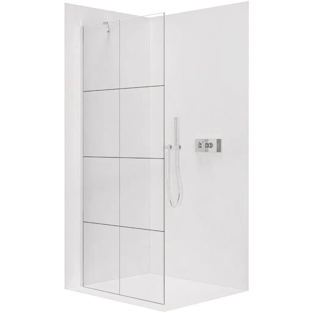CERANO Sprchová zástěna Walk-in Onyx Y L/P 8 mm chrom, industriální sklo 120x200  CER-8050BD1395