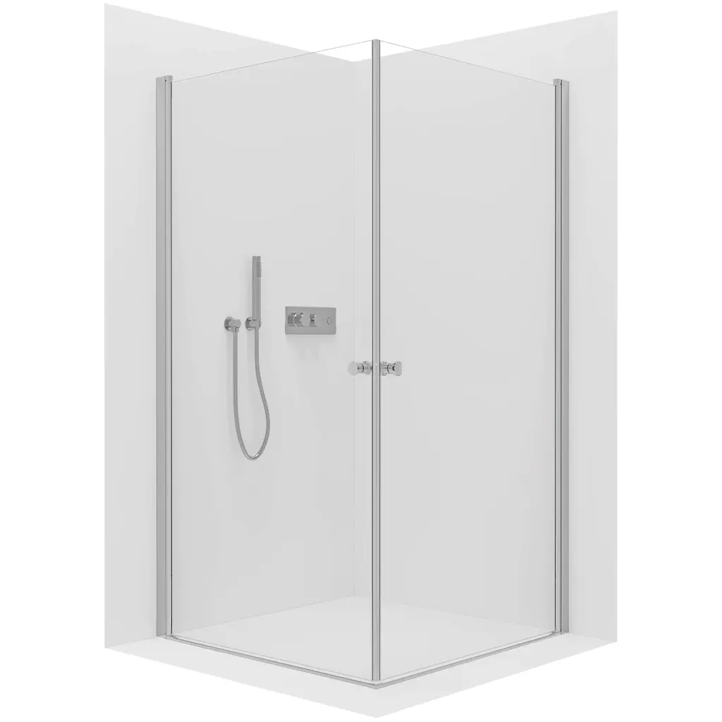 CERANO Sprchový kout Antelo Duo L/P 6 mm chrom, transparentní sklo 120x70x190  otočný CER-8050BD147