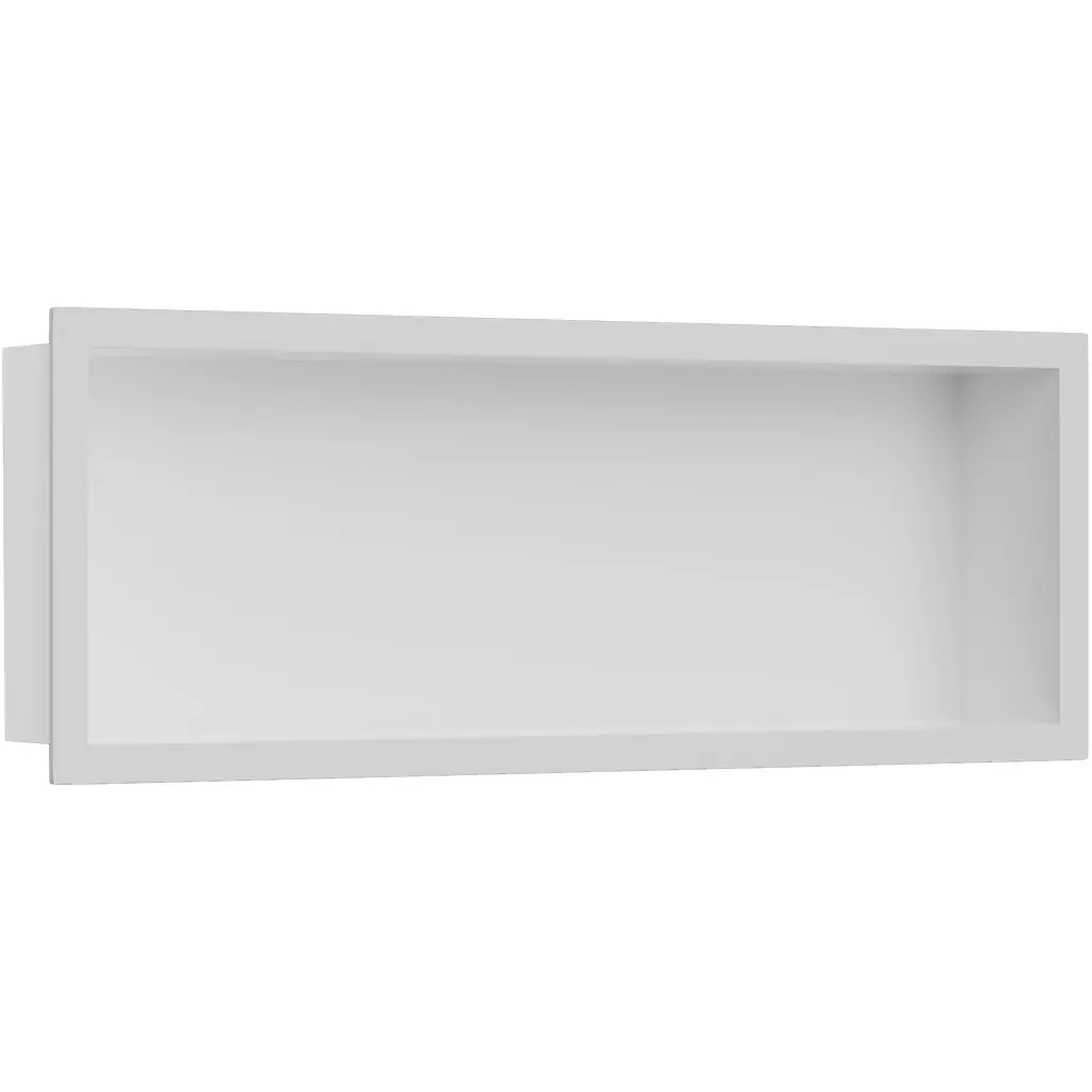 Zápustná polička/nika s okrajem do obkladu - bílá matná - 60x20x10 cm