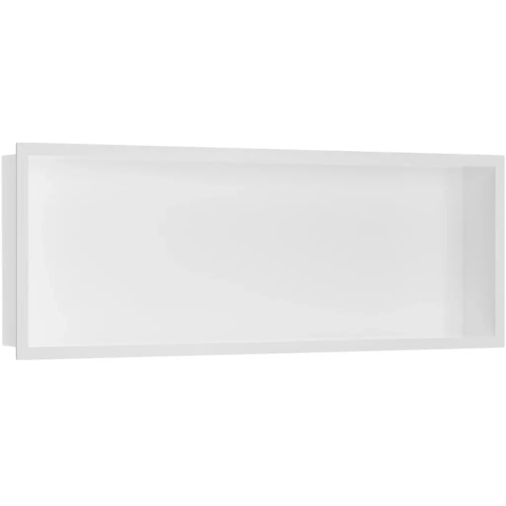 Zápustná polička/nika s okrajem do obkladu - bílá matná - 90x30x10 cm