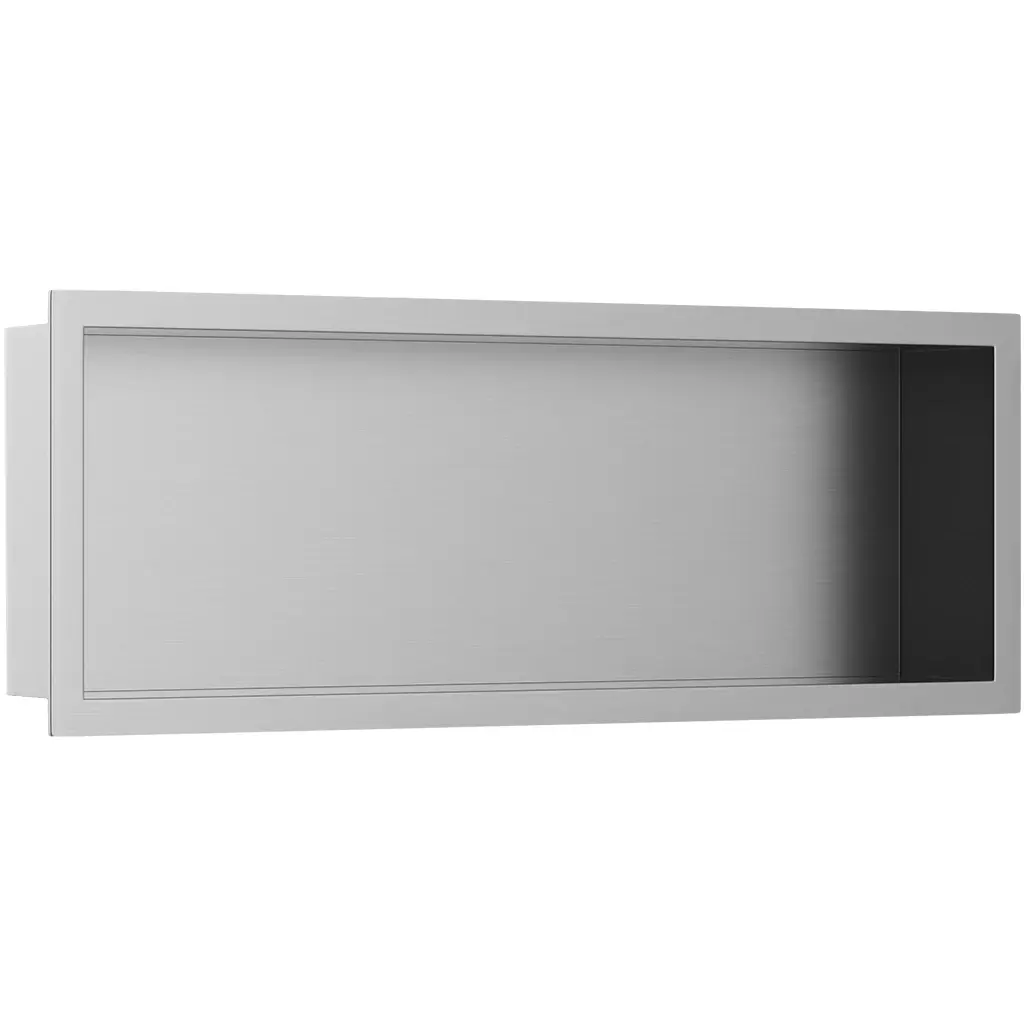 Zápustná polička/nika s okrajem do obkladu - nerezová - 60x20x10 cm