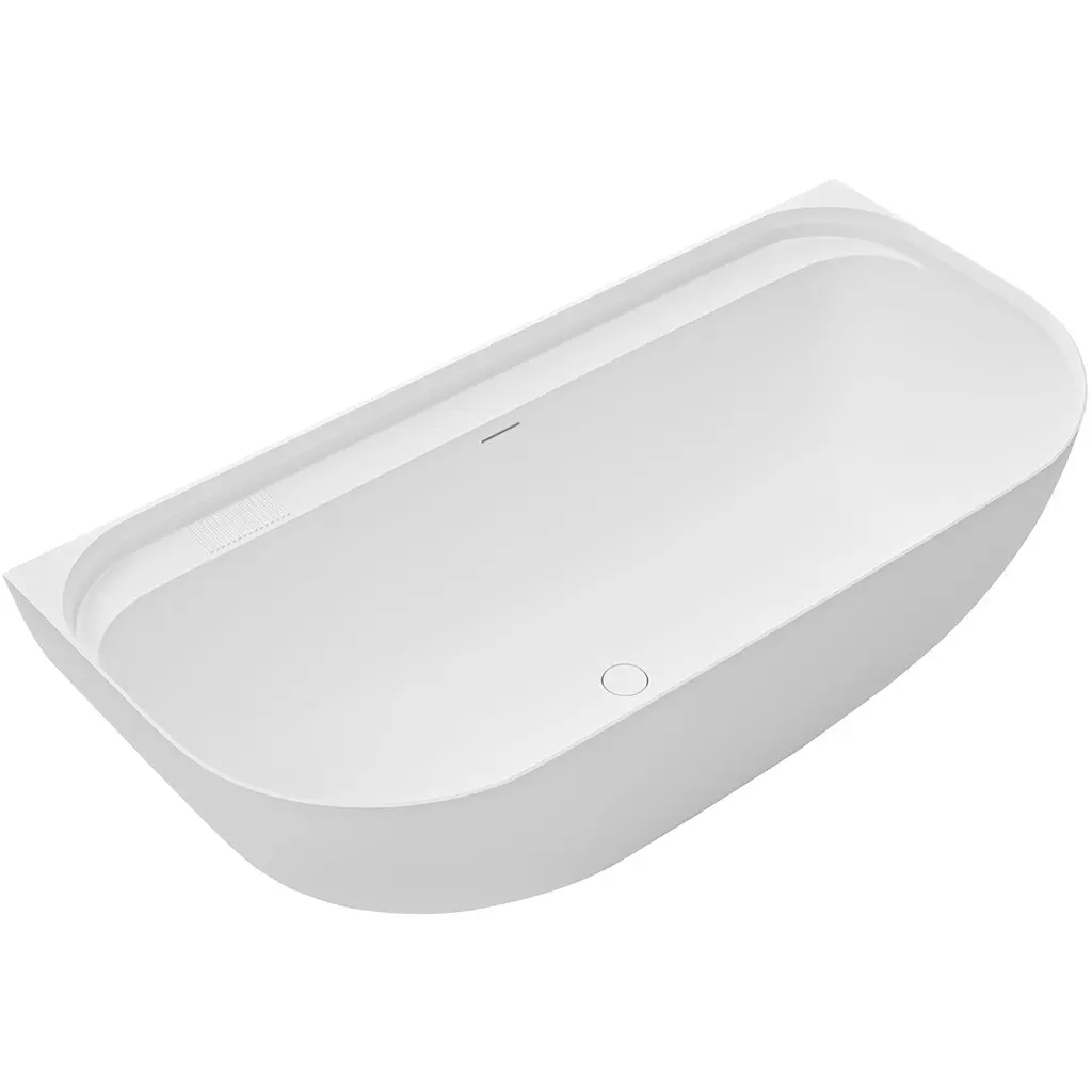 CERANO Vana z litého mramoru Valeria volně stojící nástěnná bílá matná 150x80x55 CER-8050BD80384
