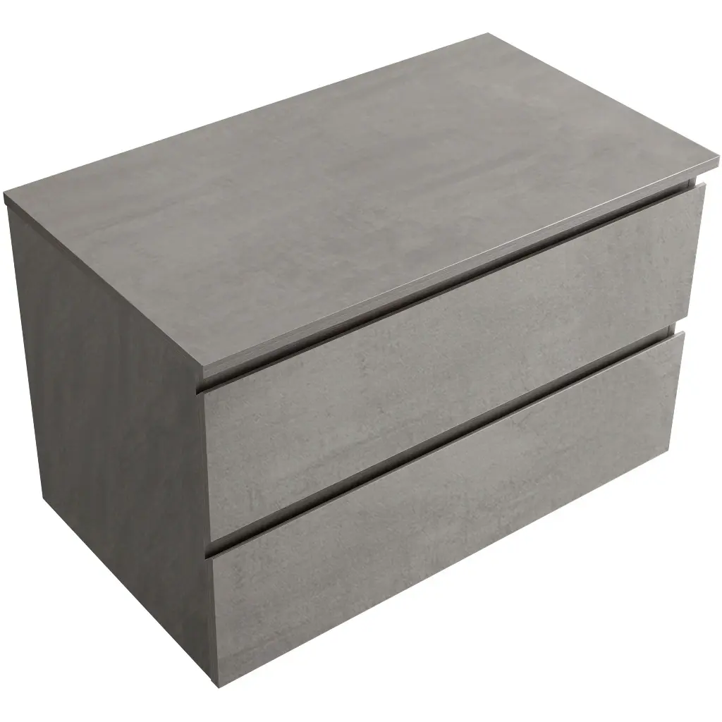 CERANO Koupelnová skříňka Carole + deska pod umyvadlo Navira Slim 18 mm betonově šedá 100x49,8x46  CER-8050BD82982