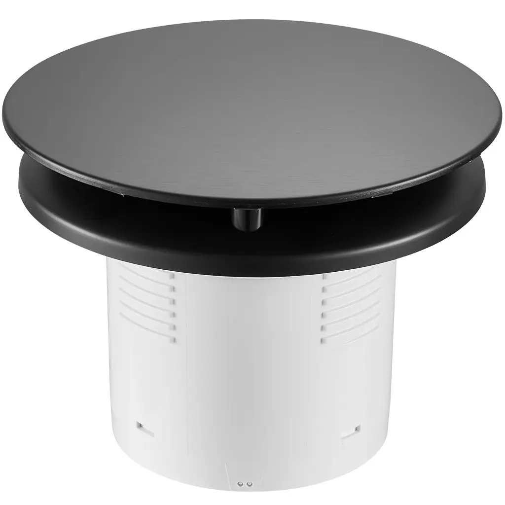 CERANO Koupelnový axiální kulatý ventilátor 12W, potrubí 100mm černá matná CER-978807