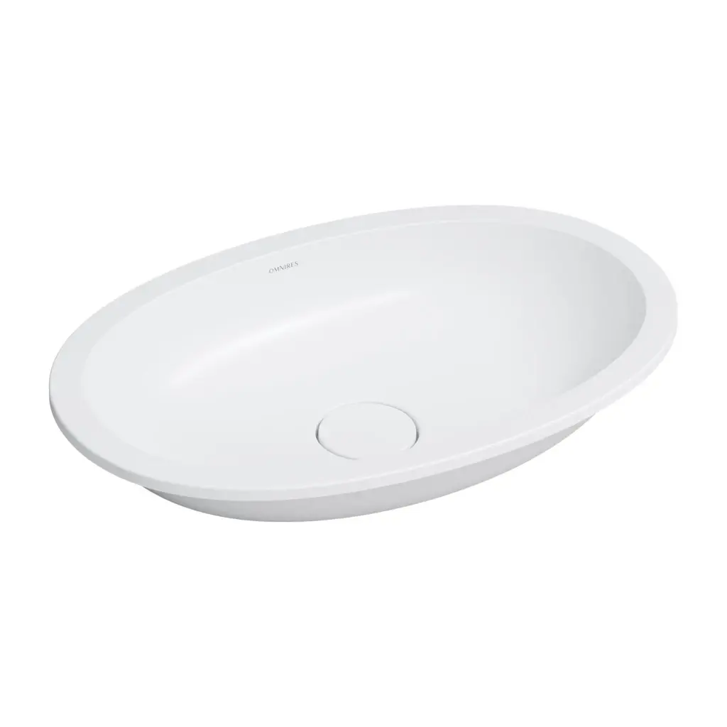 OMNIRES SHELL M+ podumyvadlové umyvadlo 54 x 34 cm, bílá mat SHELL540UPBM