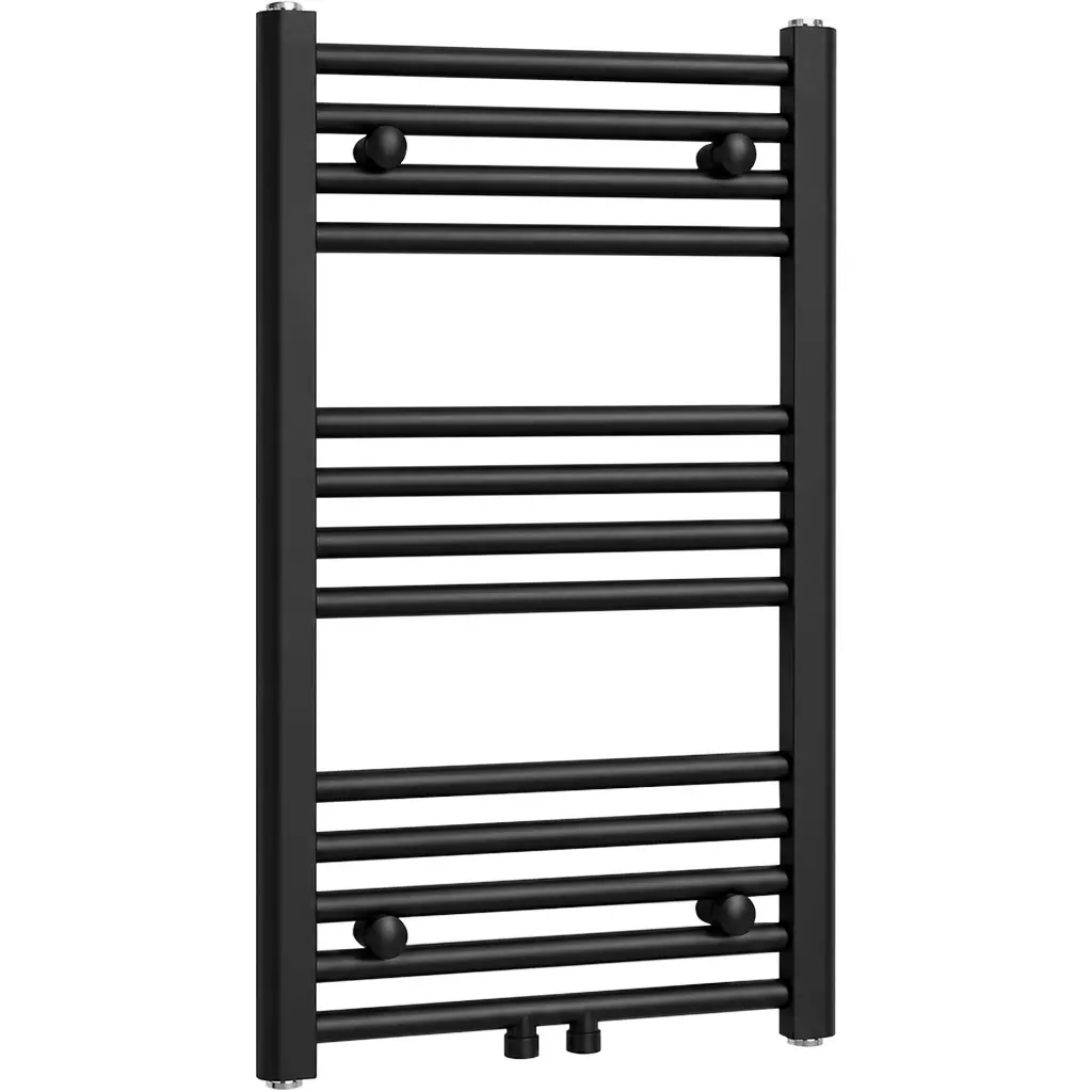 CERANO Koupelnový radiátor Benito středové připojení 50mm/boční 265 W černá matná 700x450 mm CER-401729
