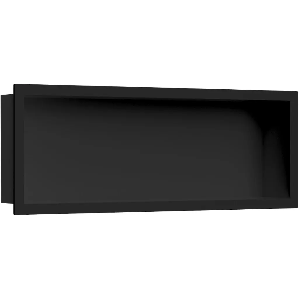 Zápustná polička/nika s okrajem do obkladu - černá matná - 60x20x10 cm