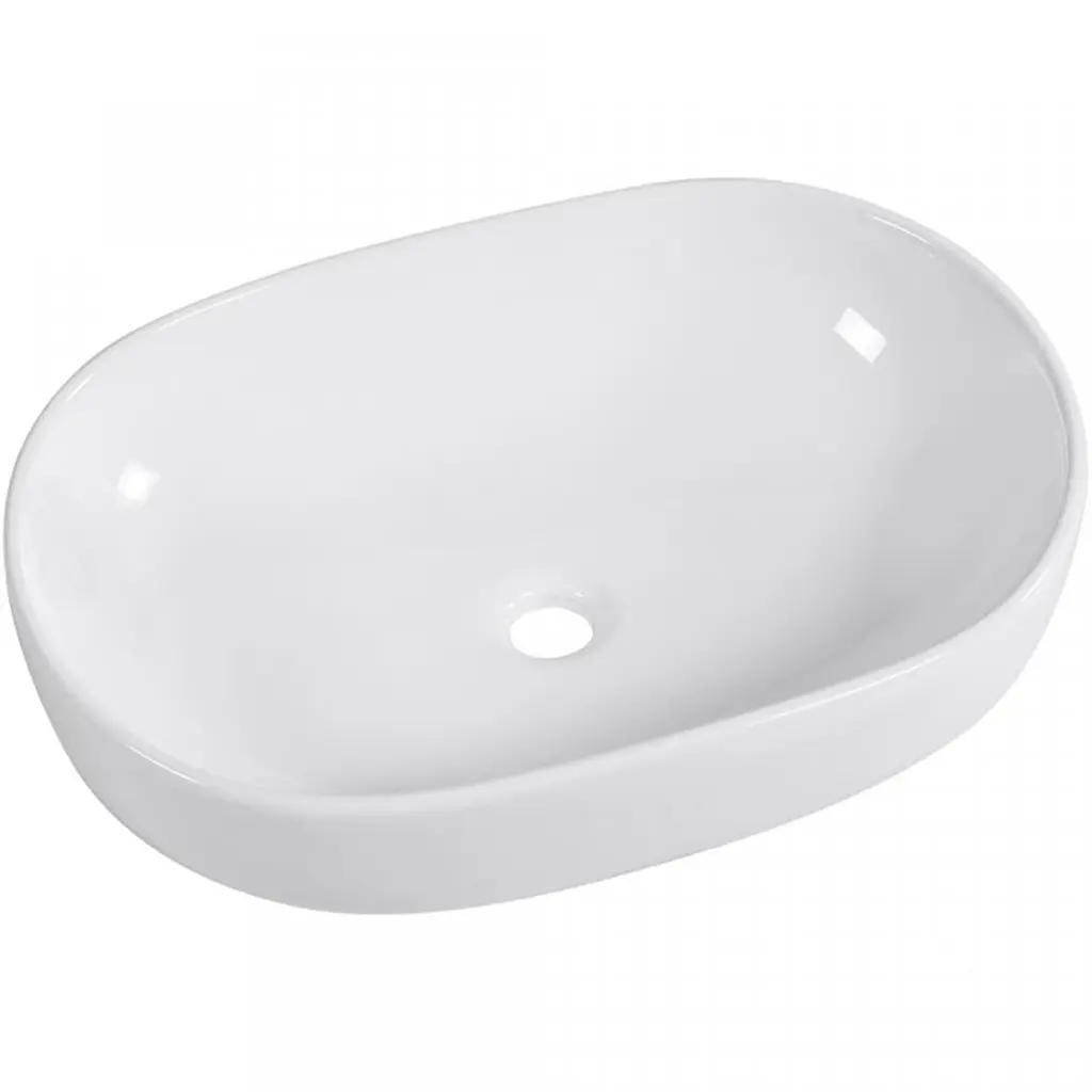 CERANO Umyvadlo keramické Deno na desku bílá lesklá 59x41 CER-428431