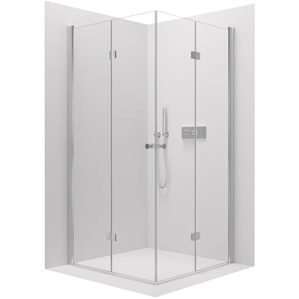 CERANO Sprchový kout Volpe Duo L/P 6 mm chrom, transparentní sklo 100x70x190 zalamovací CER-480193