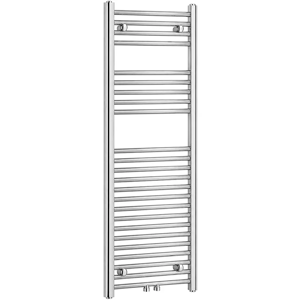 Koupelnový radiátor Benito - středové připojení 50mm/boční - 377 W - chrom - 1200x450 mm