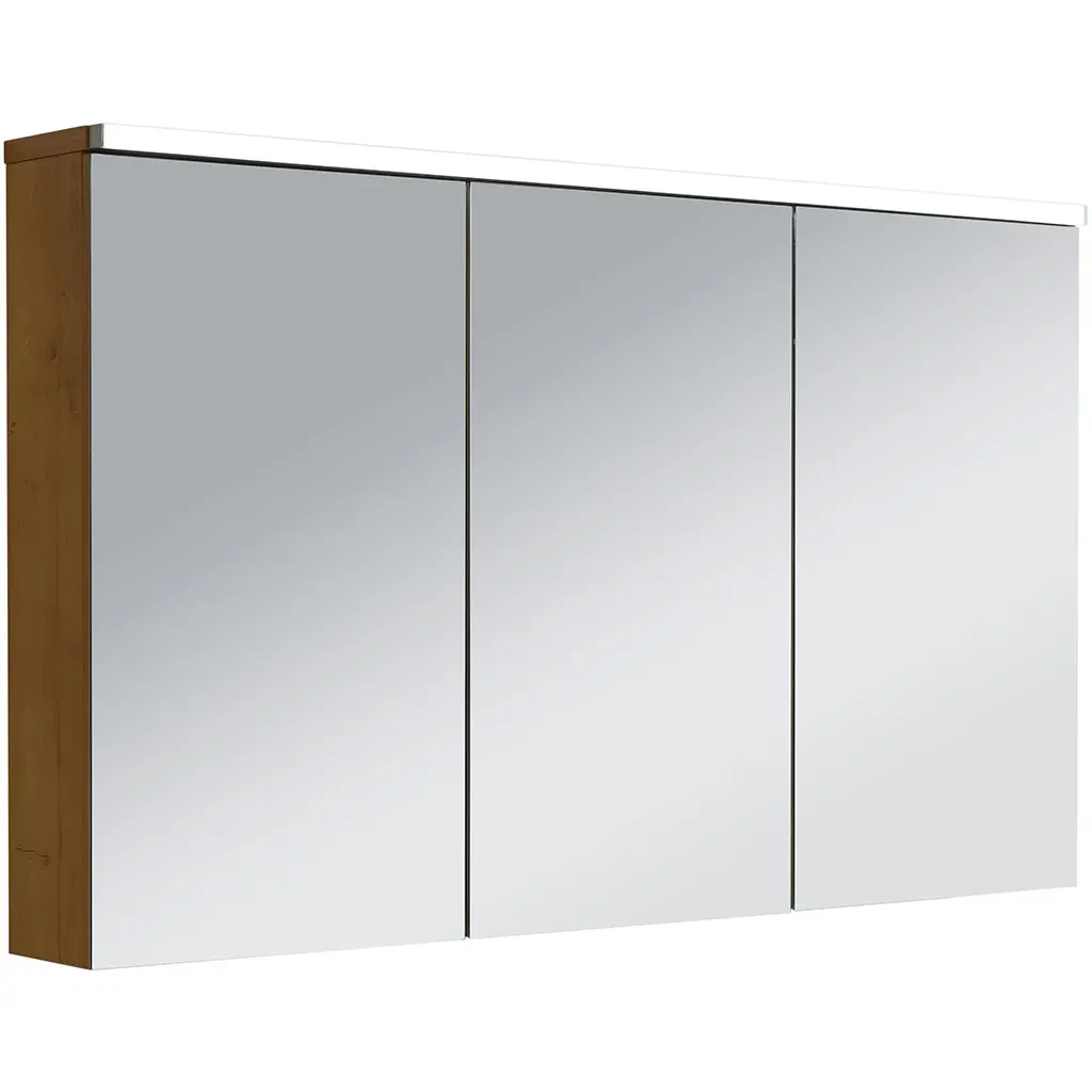 CERANO Koupelnová zrcadlová skříňka s LED osvětlením Avia dub medový 115x70x16,5  CER-661915