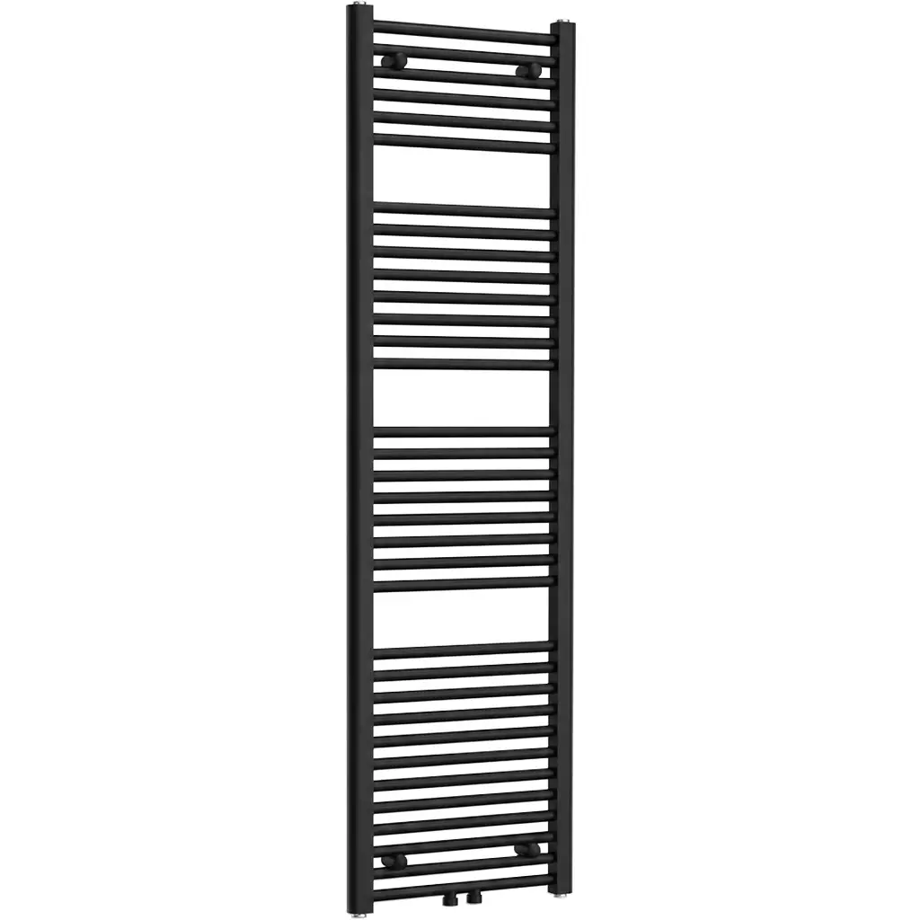 CERANO Koupelnový radiátor Benito středové připojení 50mm/boční 703 W černá matná 1700x450 mm CER-710056