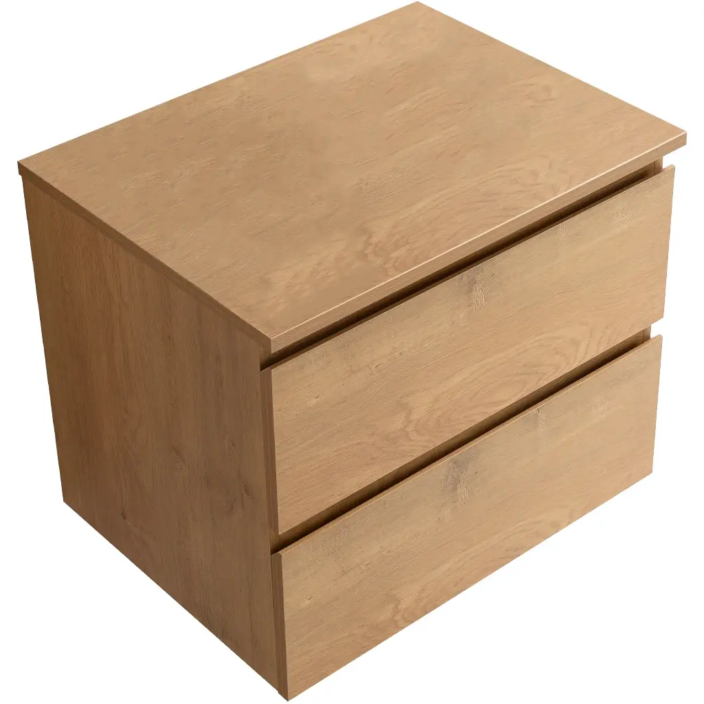 Koupelnová skříňka Carole - dub medový + deska pod umyvadlo Navira Slim - 18 mm - 70x49,8x46 cm