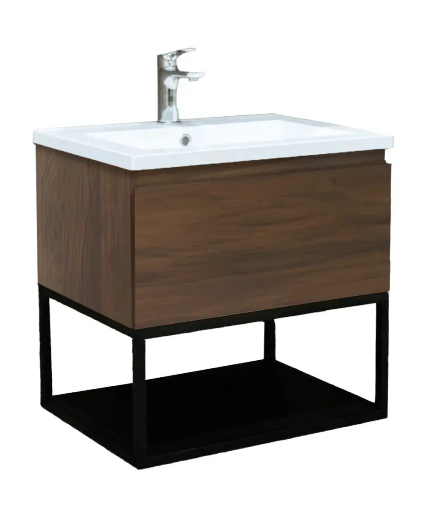 Koupelnová skříňka s umyvadlem SAT B-Way 59x30x45 cm ořech mat BWAY60NUTU BWAY60NUTU