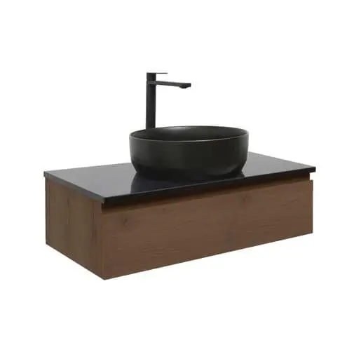 Koupelnová skříňka s umyvadlem SAT B-Way 79x30x45 cm ořech mat BWAY80NUTZUB BWAY80NUTZUB