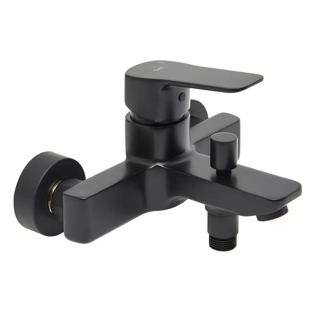 Vanová baterie SAT Cube Way bez sprchového setu 150 mm černá matná CU222C CU222C